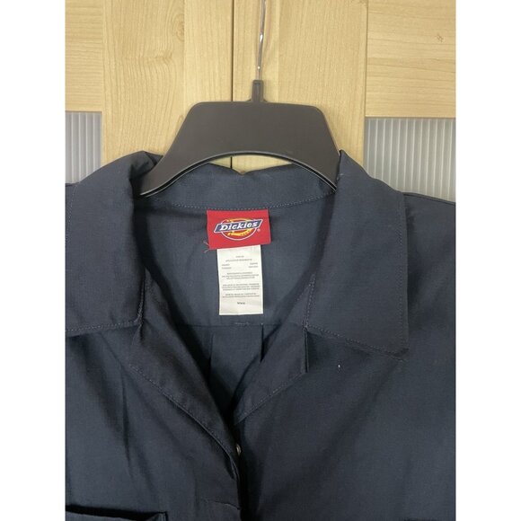 Dickies Short Sleeve Coveralls Jumpsuit Women’s Size Medium Black NWT Overalls - Picture 5 of 7